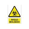SEÑAL POLIESTIRENO 420X297 MM. RIESGO BIOLÓGICO