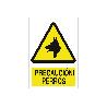 SEÑAL POLIESTIRENO 297X210MM. ¡PRECAUCIÓN! PERROS