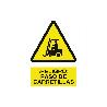 SEÑAL POLIESTIRENO  210X148MM. ¡PELIGRO! PASO DE CARRETILLAS