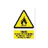 SEÑAL POLIESTIRENO 297X210MM. ATENCIÓN, NO ENCENDER FUEGO, LLAMAS O CHISPAS