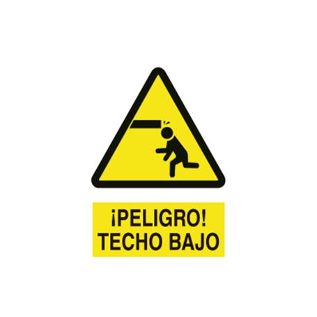 SEÑAL POLIESTIRENO 210 X 148 MM CUIDADO TECHO BAJO