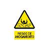 SEÑAL POLIESTIRENO 420X297 MM. RIESGO DE AHOGAMIENTO. EL DISEÑO DE LA SEÑAL PUEDE VARIAR, PERO EN NINGÚN CASO SE VA