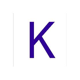 SEÑAL GLASSPACK ADHESIVA 62X62MM. K LETRA EN GLASSPACK A