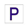 SEÑAL GLASSPACK ADHESIVA 62X62MM. P LETRA EN GLASSPACK