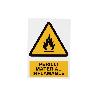 SEÑAL POLIESTIRENO 297X210 MM PERILL MATERIAL INFLAMABLE