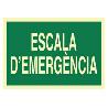 SEÑAL LUMINISCENTE 297X210MM. ESCALA DEMERGÈNCIA