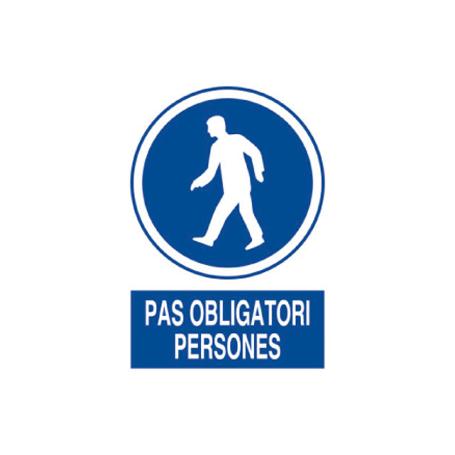 SEÑAL POLIESTIRENO 297X210 MM OBLIGATORI PERSONES