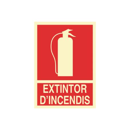 SEÑAL LUMINISCENTE 297X210MM. EXTINTOR DINCENDIS