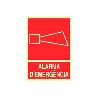 SEÑAL LUMINISCENTE 297X210MM. ALARMA DEMERGENCIA