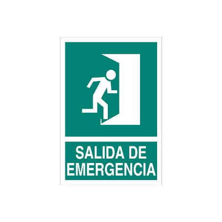 SEÑAL LUMINISCENTE 297X210MM. SALIDA DE EMERGENCIA TEXTO