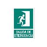 SEÑAL LUMINISCENTE 420X297MM. SALIDA DE EMERGENCIA TEXTO