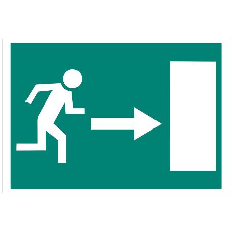 SEÑAL LUMINISCENTE 297X210MM. SALIDA EMERGENCIA DERECHA