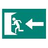 SEÑAL LUMINISCENTE 420X297MM. SALIDA EMERGENCIA IZQUIERDA