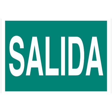 SEÑAL ADHESIVA 210X148MM. SEÑAL SALIDA