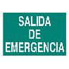 SEÑAL LUMINISCENTE 297X210MM. SALIDA DE EMERGENCIA TEXTO