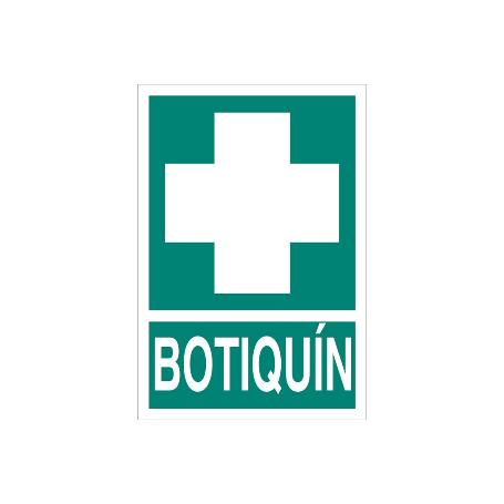 SEÑAL LUMINISCENTE 420X297MM. SEÑAL DE BOTIQUÍN LUMINISCENTE Y ADHESIVA