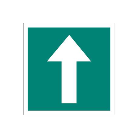 SEÑAL LUMINISCENTE 105X105MM. SEÑAL DE DIRECCIÓN EVACUACIÓN