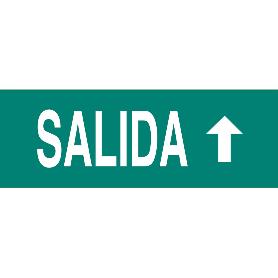 SEÑAL LUMINISCENTE 400X100MM. SEÑAL SALIDA ARRIBA