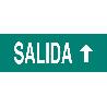 SEÑAL LUMINISCENTE 400X100MM. SEÑAL SALIDA ARRIBA