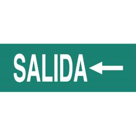 SEÑAL LUMINISCENTE 400X100MM. SEÑAL SALIDA IZQUIERDA