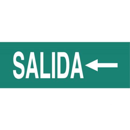 SEÑAL LUMINISCENTE 400X100MM. SEÑAL SALIDA IZQUIERDA