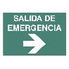 SEÑAL LUMINISCENTE 297X210MM. SALIDA DE EMERGENCIA TEXTO