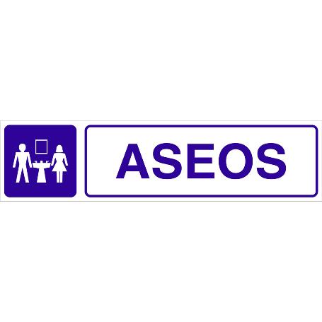 SEÑAL GLASSPACK ADHESIVA 250X62MM. ASEOS