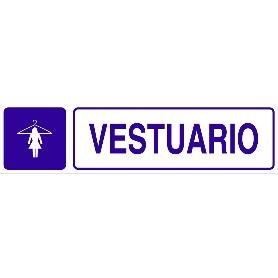 SEÑAL GLASSPACK ADHESIVA 250X62MM. VESTUARIO