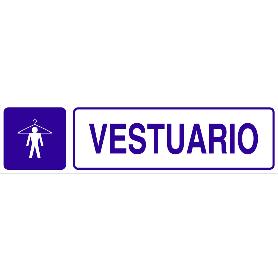 SEÑAL GLASSPACK ADHESIVA 250X62MM. VESTUARIO