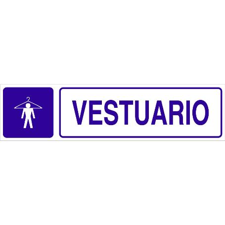 SEÑAL GLASSPACK ADHESIVA 250X62MM. VESTUARIO
