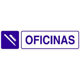 SEÑAL GLASSPACK ADHESIVA 250X62MM. OFICINAS