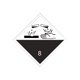 SEÑAL ADHESIVA MAT. PELIGROSAS 300X300MM. MP23