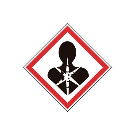 SEÑAL ADHESIVA MAT. PELIGROSAS 100X100MM. MP 34