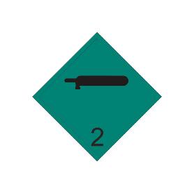 SEÑAL ADHESIVA MAT. PELIGROSAS 100X100MM. MP6