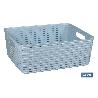 CESTA  MULTIUSOS 12L 36X28X13.5 CM BEIGE   CAJA 6 UNID.