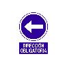 SEÑAL POLIESTIRENO  420X297MM. DIRECCIÓN OBLIGATORIA