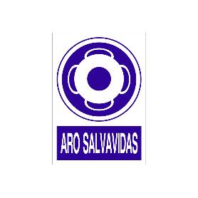SEÑAL POLIESTIRENO 210X148MM ARO SALVAVIDAS