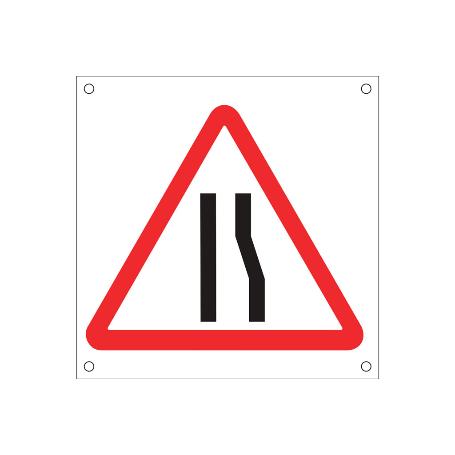 SEÑAL POLIPROPILENO CELULAR 600X600MM OB21 ESTRECHAMIENTO DERECHO VIA