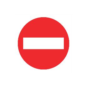 SEÑAL POLIESTIRENO  297X297MM. PROHIBIDO PASO