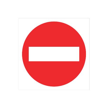 SEÑAL POLIESTIRENO  297X297MM. PROHIBIDO PASO