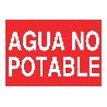 SEÑAL POLIESTIRENO 297X210MM AGUA NO POTABLE