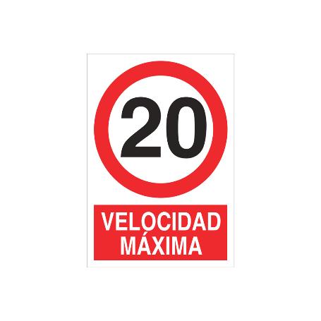 SEÑAL POLIESTIRENO 420X297MM. VELOCIDAD MÁXIMA