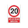 SEÑAL POLIESTIRENO 420X297MM. VELOCIDAD MÁXIMA