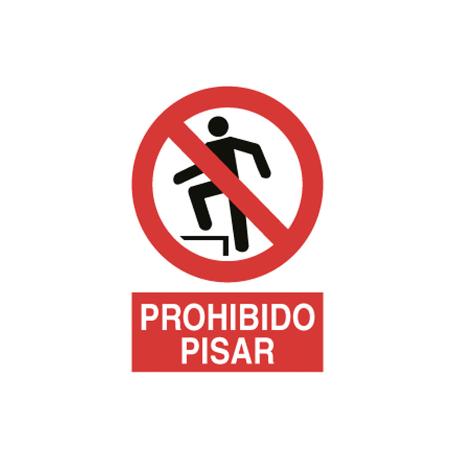 SEÑAL POLIESTIRENO 297X210MM PROHIBIDO PISAR