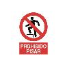 SEÑAL POLIESTIRENO 420X297MM. PROHIBIDO PISAR