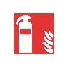 SEÑAL ADHESIVA 105X105MM. EXTINTOR DE INCENDIOS PICTOGRAMA