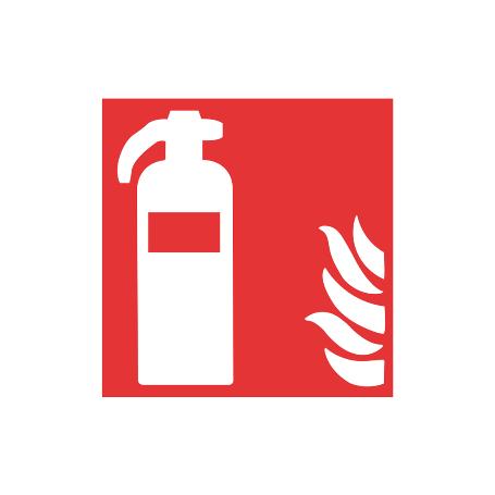 SEÑAL LUMINISCENTE 210X210MM. EXTINTOR DE INCENDIOS PICTOGRAMA