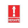 SEÑAL LUMINISCENTE 297X210MM. HIDRANTE PICTOGRAMA + TEXTO