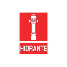 SEÑAL LUMINISCENTE 297X210MM. HIDRANTE PICTOGRAMA + TEXTO