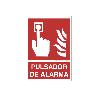 SEÑAL LUMINISCENTE 210X148MM. PULSADOR DE ALARMA